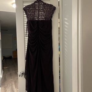 Size 14 Petite Eggplant Mother of bride dress, Xscape